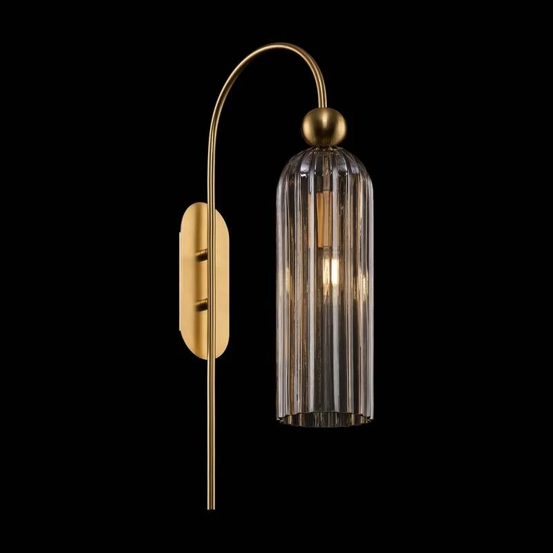 B-Ware Maytoni Antic Wandleuchte Deko-Wandlicht E14 Glasschirm Cognac SIEHE TEXT/FOTO