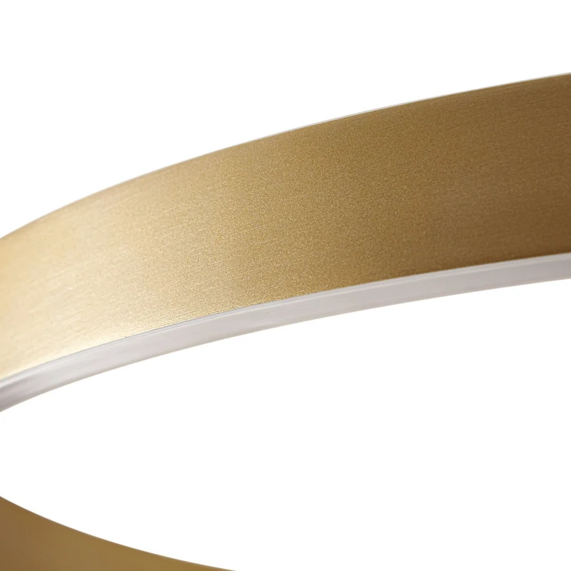 B-Ware Lucande Pendelleuchte Hängeleuchte LED Lampe gold Metall Beleuchtung 80 cm