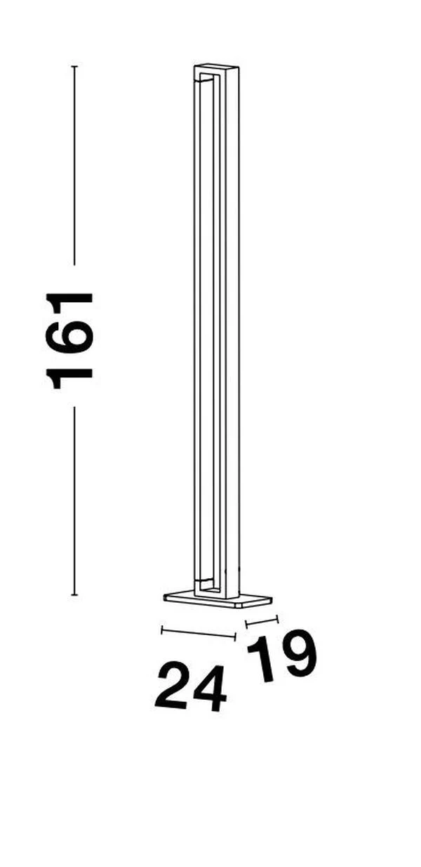 B-Ware Nova Luce Stehlampe Standleuchte LED LINE Warmweiß Beleuchtung SIEHE TEXT/FOTO