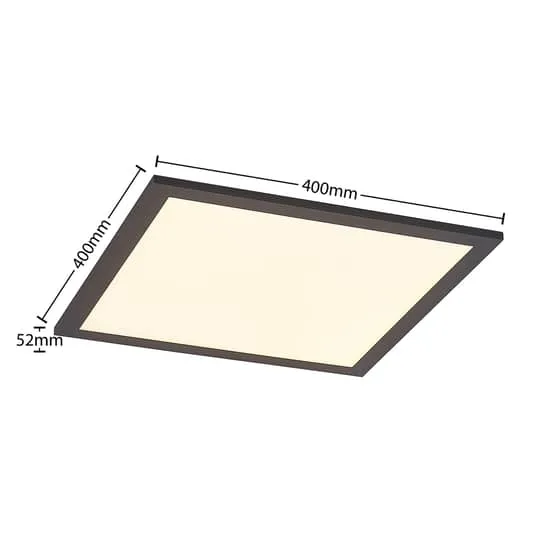 B-Ware Lindby LED Panel Deckenleuchte Deckenlampe schwarz Fernbedienung dimmbar544