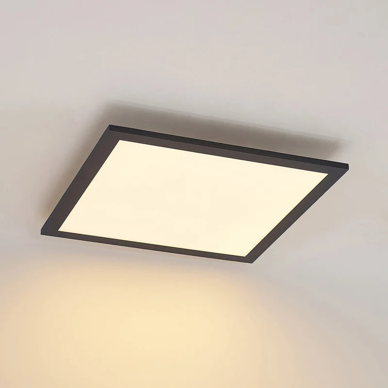 B-Ware Lindby LED Panel Deckenleuchte Deckenlampe schwarz Fernbedienung dimmbar544