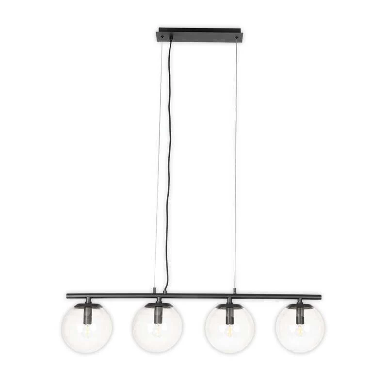 B-Ware Lucande Sotiana Hängelampe Hängelampe Lampe Leuchte 4 Glaskugeln schwarz 40W E14