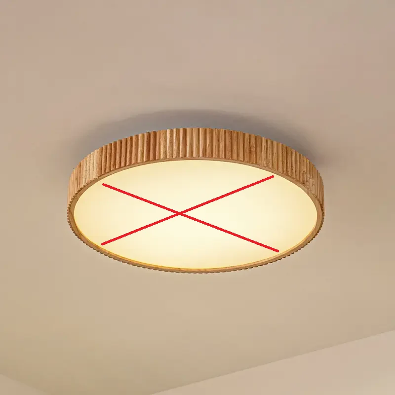 B-Ware Lindby Deckenleuchte Deckenlampe LED Fernbedienung weiß Holz Wohnbereich dimm280