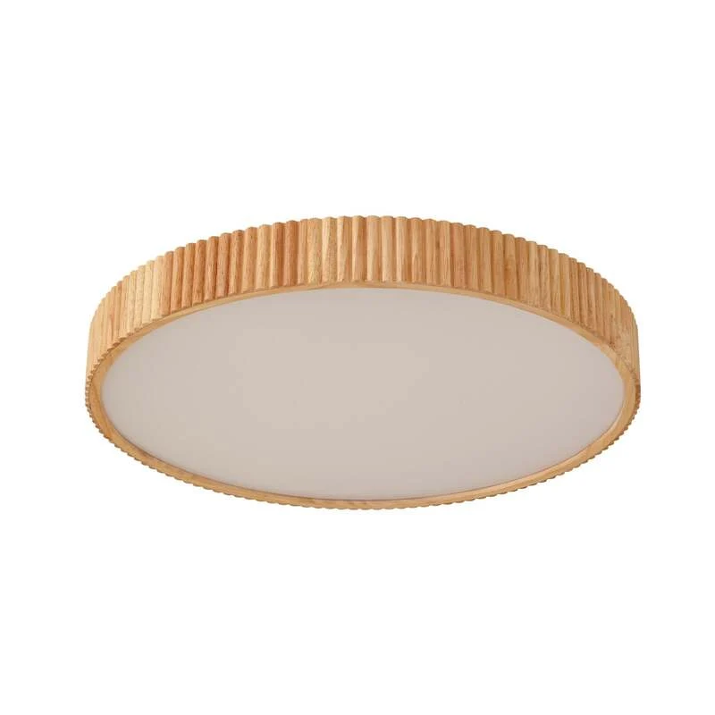 B-Ware Lindby Deckenleuchte Deckenlampe LED Fernbedienung weiß Holz Wohnbereich dimm280