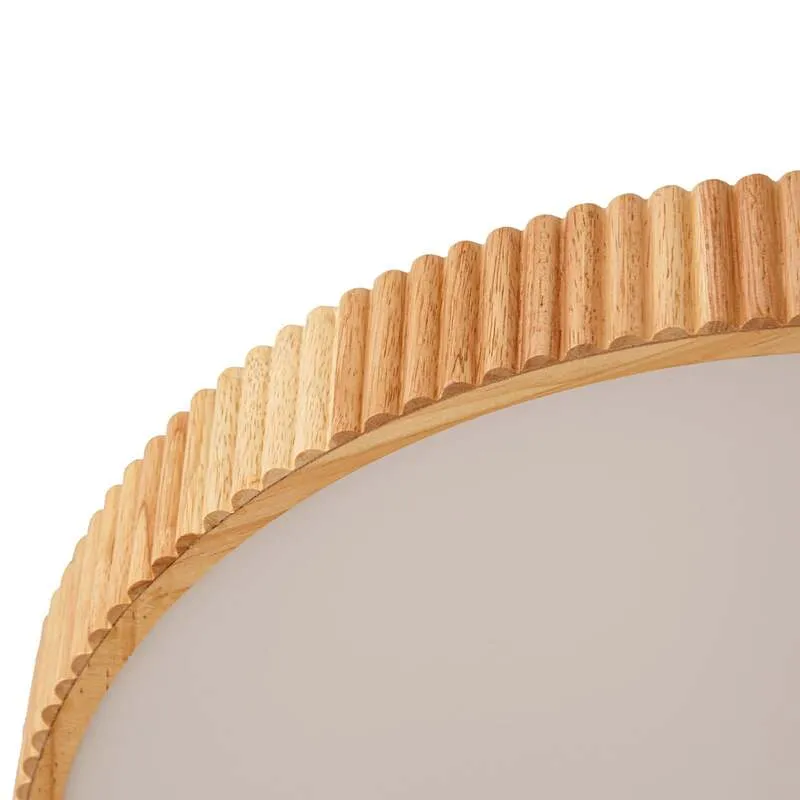 B-Ware Lindby Deckenleuchte Deckenlampe LED Fernbedienung weiß Holz Wohnbereich dimm280