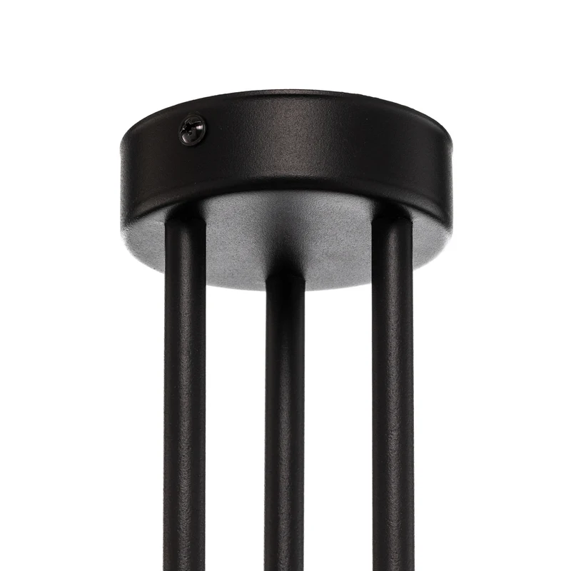 B-Ware Nowodvorski Lighting Deckenleuchte Disk mit Holzelementen dreiflammig GX53 Spot