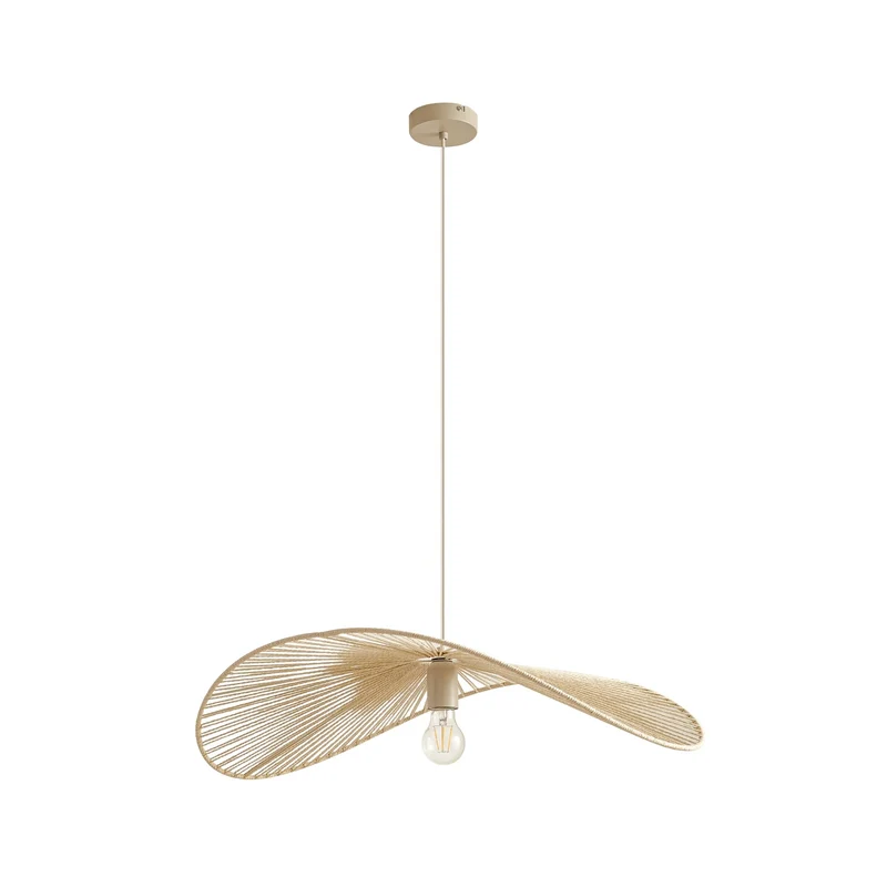 B-Ware Lindby Hängeleuchte Pendelleuchte Valdorin beige LED Länge 75 cm SIEHE TEXT/FOTO