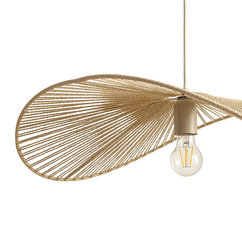 B-Ware Lindby Hängeleuchte Pendelleuchte Valdorin beige LED Länge 75 cm SIEHE TEXT/FOTO