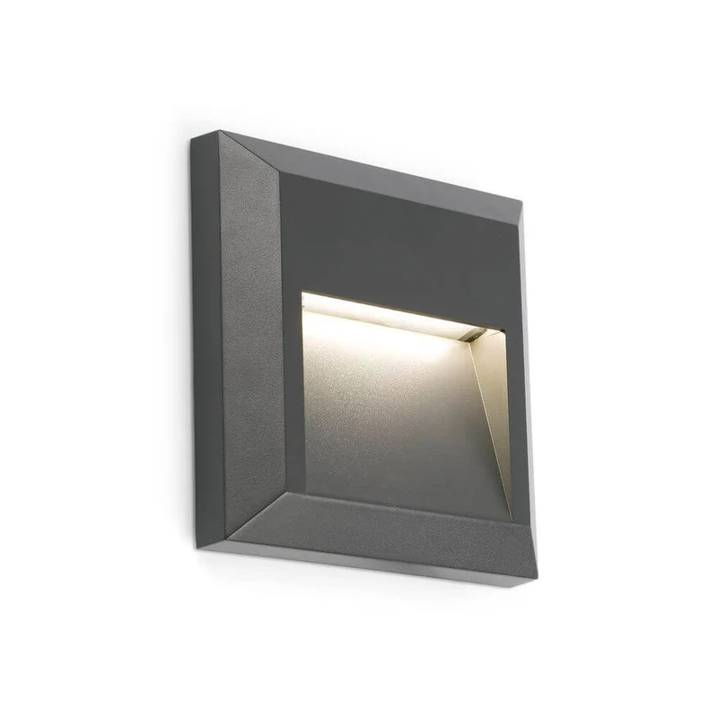 LED Aufbauleuchte GRANT-C 3000K IP65 Dunkelgrau Meerwasserfest