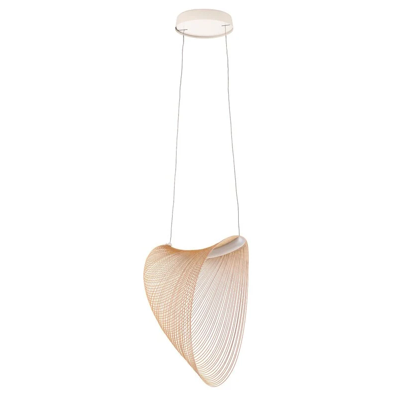 B-Ware Luceplan Illan LED Holzhängelampe Pendelleuchte Lampe birke dimmbar 60 cm