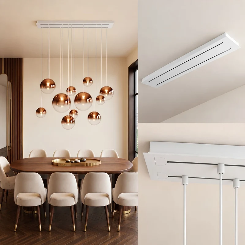 s.luce Modular Balken Baldachin mehrflammig Rechteckig