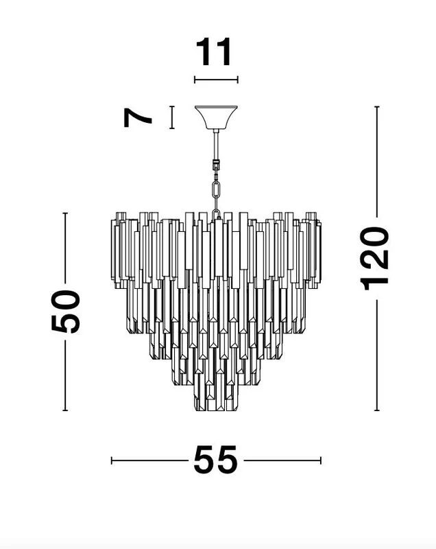 B-Ware Nova Luce Pendelleuchte Hängeleuchte GRANE Gold Kristall E14 LED SIEHE TEXT/FOTO