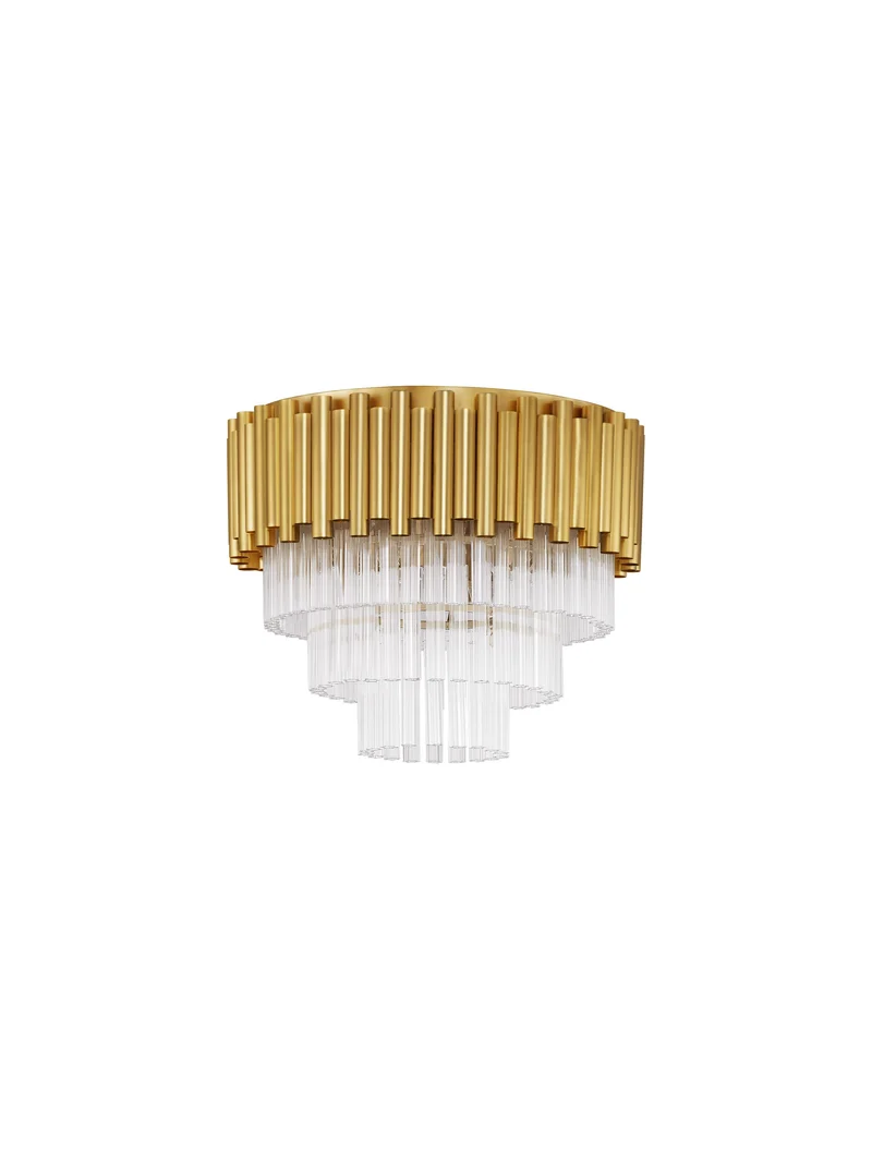 B-Ware Nova Luce Deckenleuchte Deckenlampe MAGNOLIA Gold E14 LED 5fach SIEHE TEXT