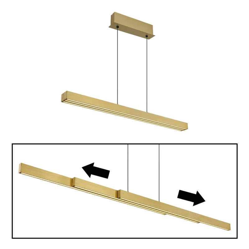 B-Ware Globo Hängeleuchte Pendelleuchte LED ETHAN altmessing 150cm CCT höhenverstellbar