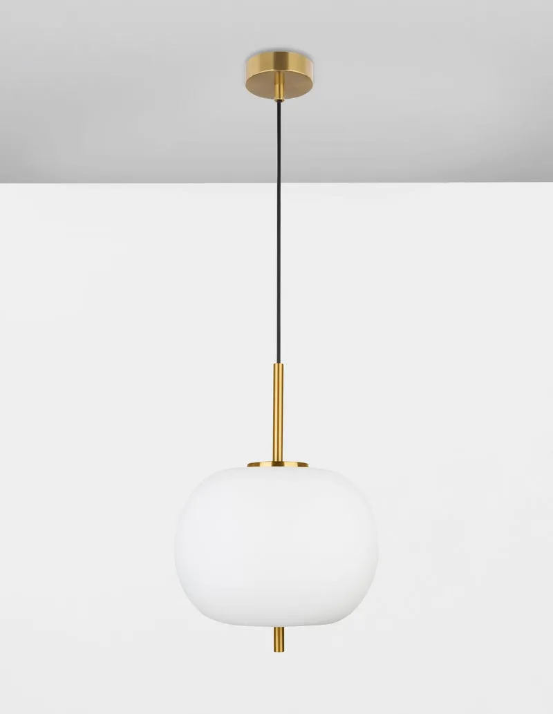 B-Ware Nova Luce Pendelleuchte Hängeleuchte LATO E27 LED Gold Glas Metall dimmbar 30882