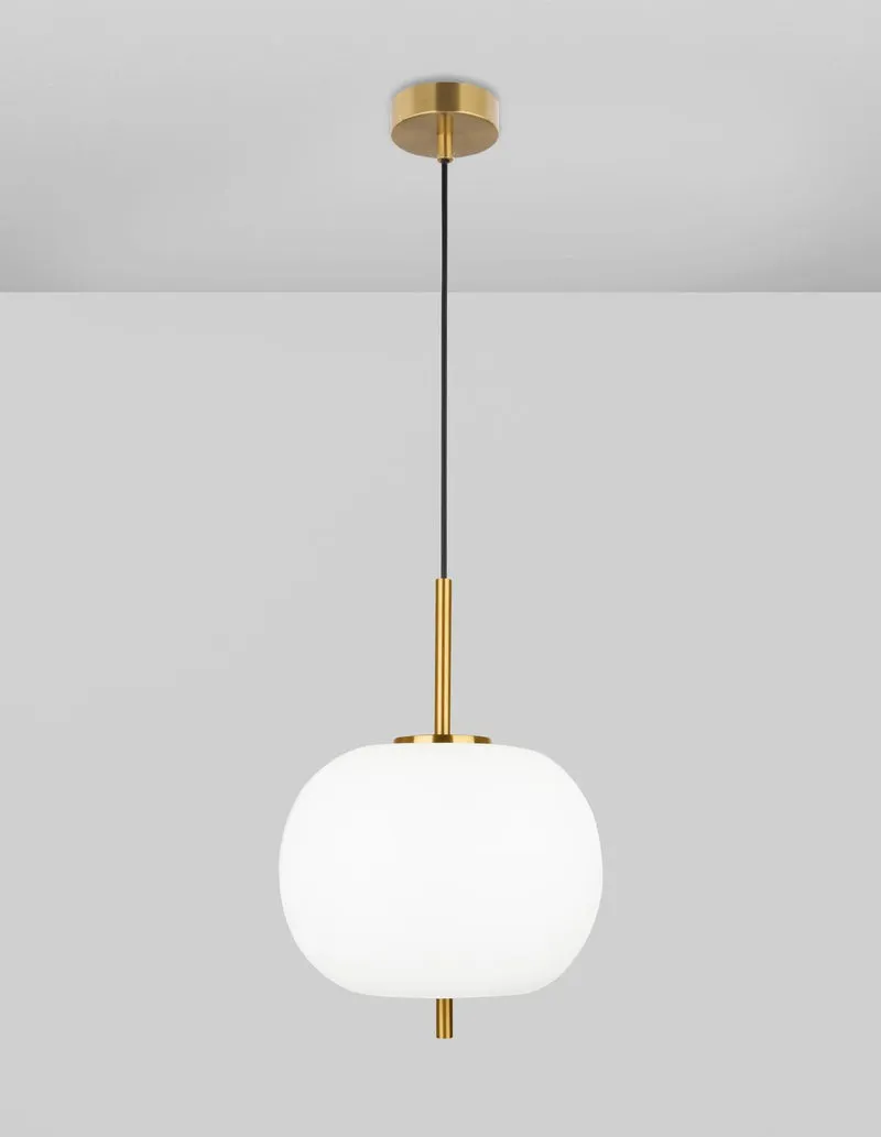 B-Ware Nova Luce Pendelleuchte Hängeleuchte LATO E27 LED Gold Glas Metall dimmbar 30882
