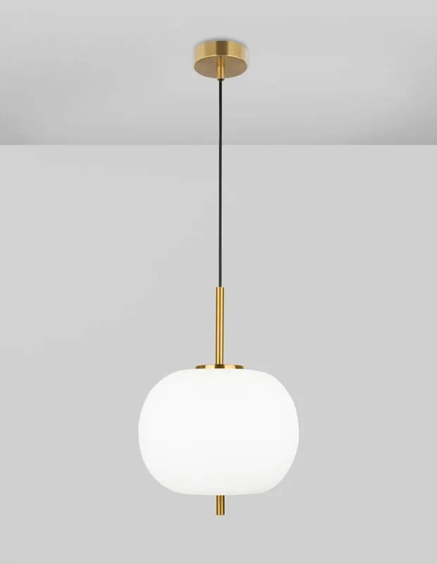 B-Ware Nova Luce Pendelleuchte Hängeleuchte LATO E27 LED Gold Glas Metall dimmbar 30882