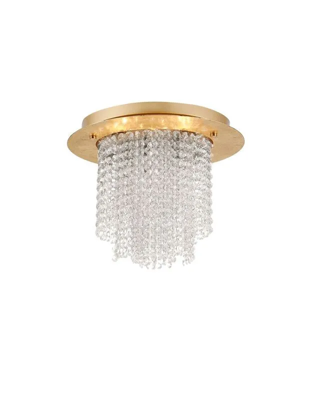 B-Ware Nova Luce Deckenleuchte Deckenlampe FONTANA G9 LED Blattgold dimmbar SIEHE TEXT