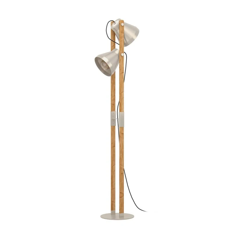 B-Ware Eglo Stehlampe Leuchte Cawton Höhe 1345 cm Stahl braun 2flg Stahl