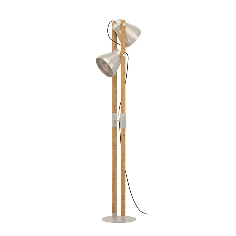 B-Ware Eglo Stehlampe Leuchte Cawton Höhe 1345 cm Stahl braun 2flg Stahl