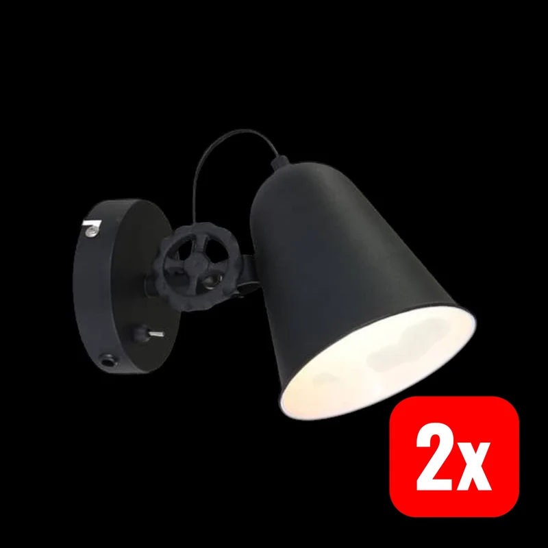 B-Ware Steinhauer Wandlampe Anne Dolphin Wandleuchte Wandlicht Leuchte Lampe 2 STÜCK