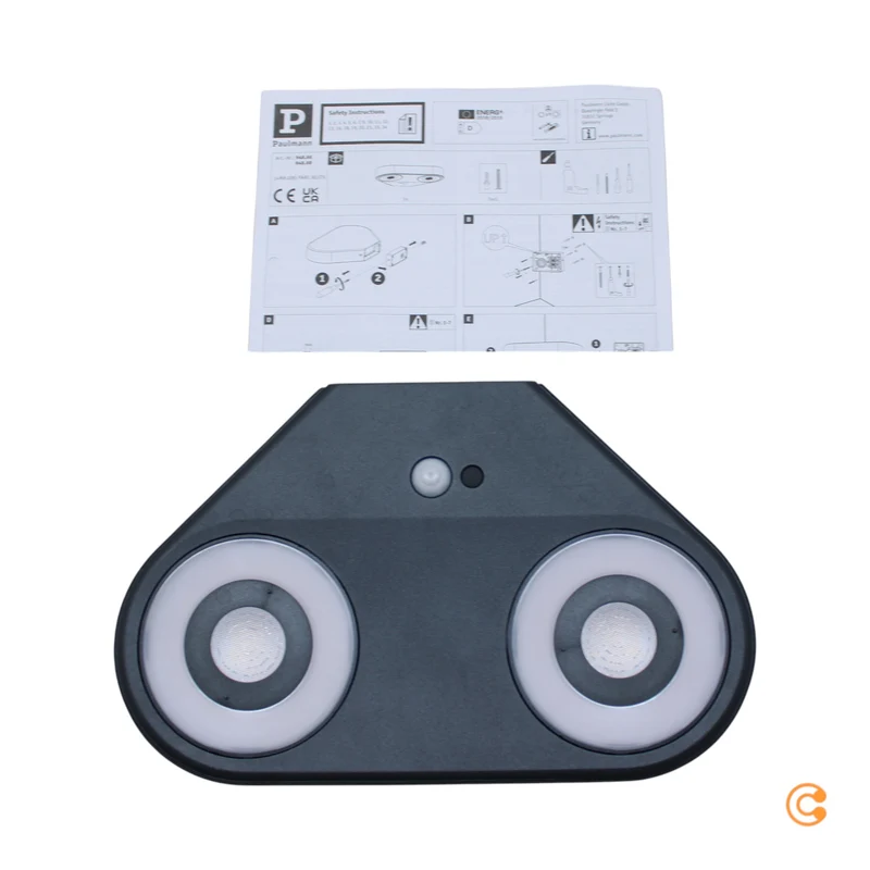 B-Ware Paulmann Wandleuchte Außenleuchte LED Sensor Silma anthrazit Bewegungsmelder