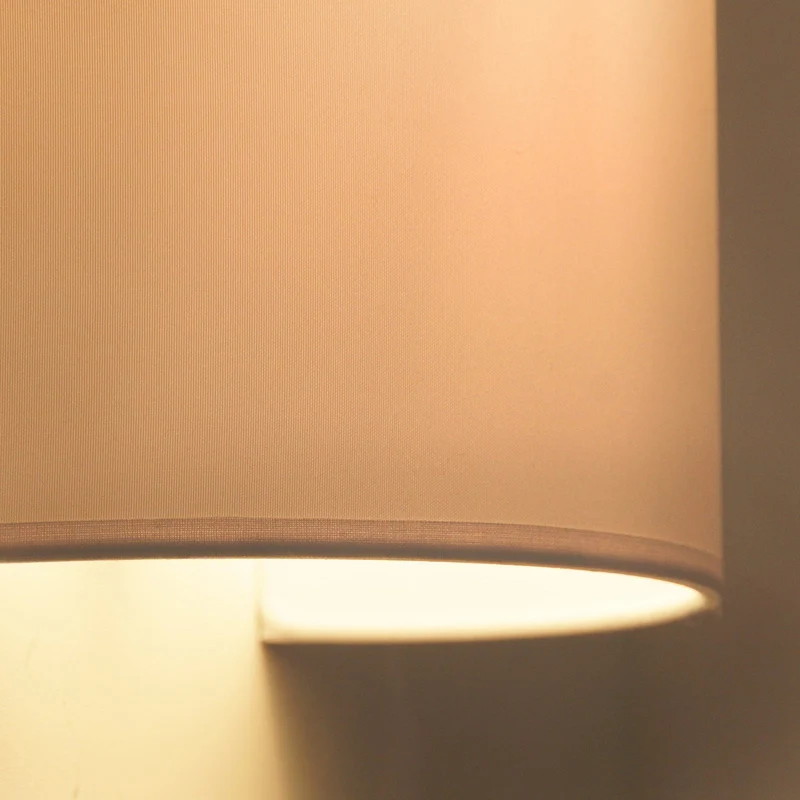 B-Ware Duolla Wandleuchte Lampe Celine Wandlampe Wandlicht Leuchte Licht Stoff weiß E27