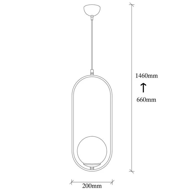 B-Ware Opviq Hängeleuchte Pendelleuchte Mudoni Deckenlampe schwarz weiß Glas Metall 731