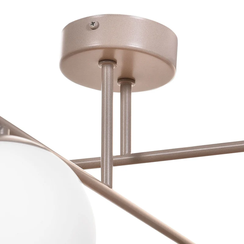 B-Ware Aurora Deckenleuchte Lampe Deckenlampe beige Ø 50 cm 4 flammig Glas E14