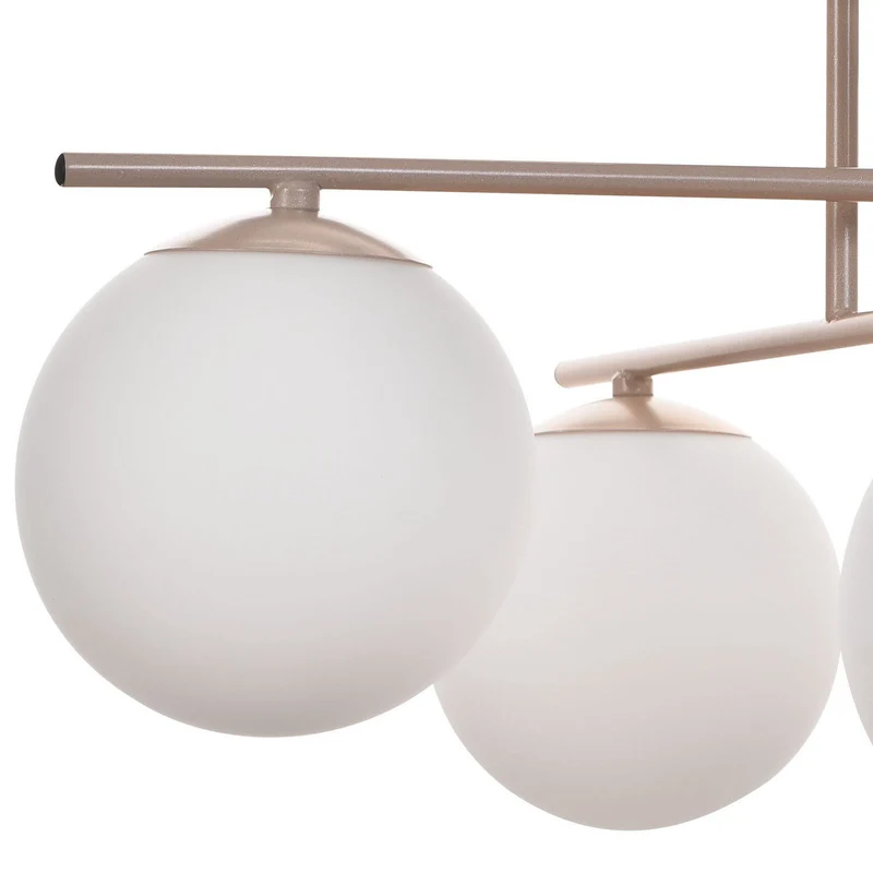 B-Ware Aurora Deckenleuchte Lampe Deckenlampe beige Ø 50 cm 4 flammig Glas E14