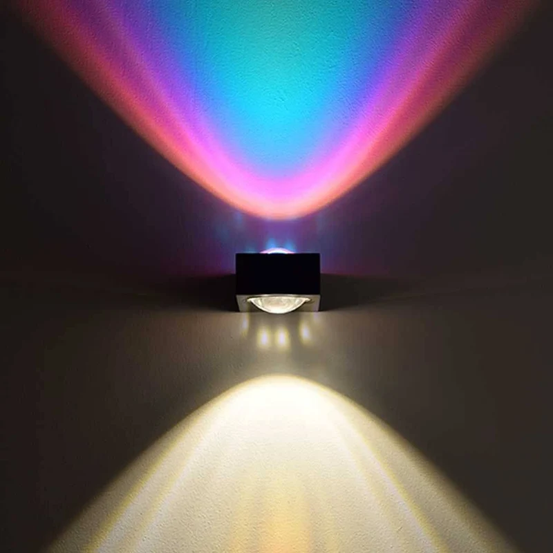 s.luce Beam X moderne Wandleuchte Up & Down eckig