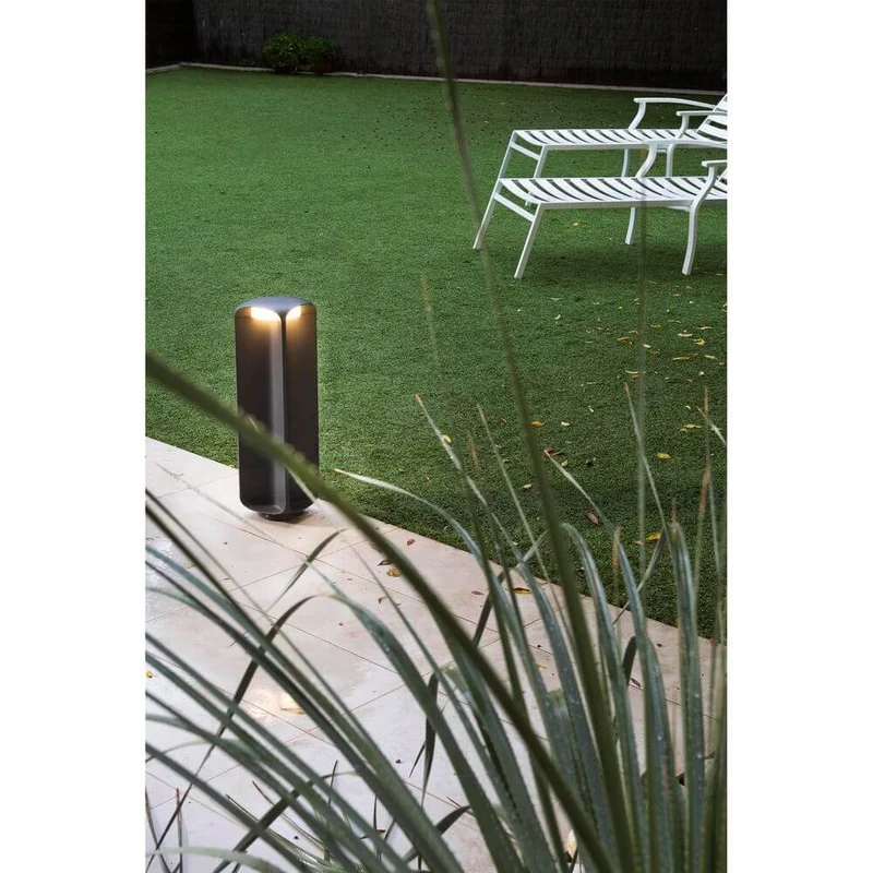 LED Sockellampe BU-OH 56cm IP65 Dunkelgrau