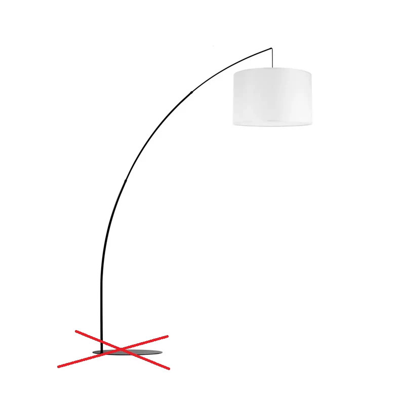 B-Ware Stehleuchte Moby White Textilschirm Wohnzimmerlampe Leuchte E27 SIEHE TEXT/FOTO