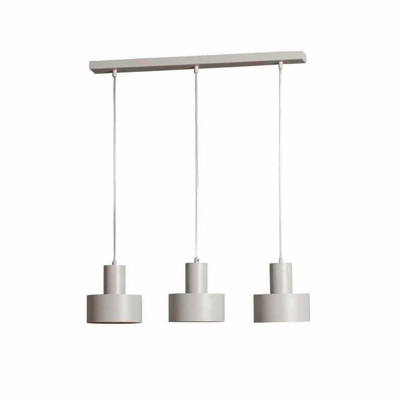 B-Ware Hängeleuchte Rif 3 Hängeleuchte Pendellampe taupe 3-flammig linear Stahl