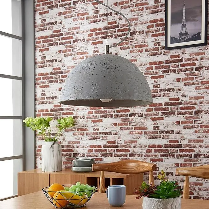 B-Ware Lindby Pendelleuchte Jelin Deckenlampe Hängeleuchte Deckenleuchte Lampe grau E27