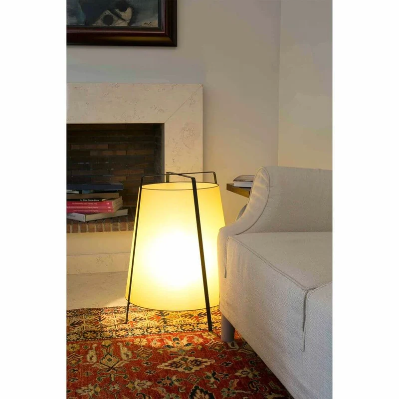 Tischlampe AKANE Schwarz, Beige