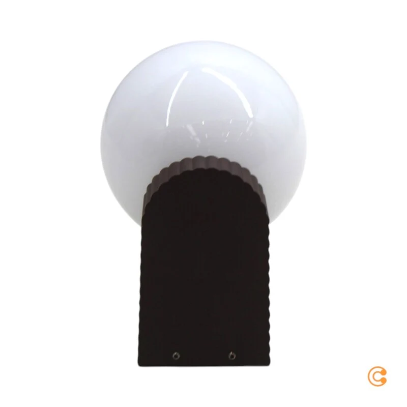 B-Ware Nordlux Wandleuchte Wandlampe Hayley Braun Kugel Glas matt E27 LED Aluminium