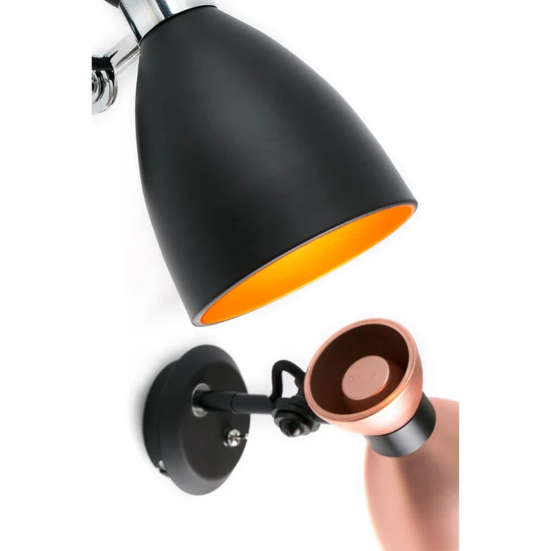 Wandlampe RETRO Schwarz