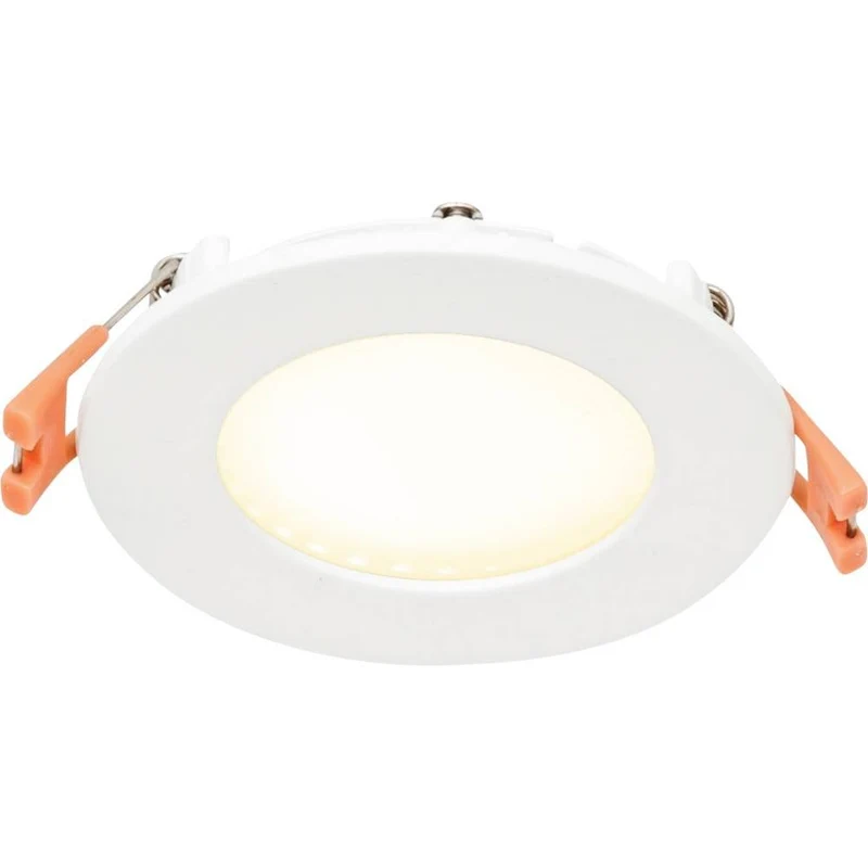 35x B-Ware EVN LED Einbaupanel Deckenleuchte Panel Warmweiß Weiß Aluminium 5W 85mm 35 STÜCK