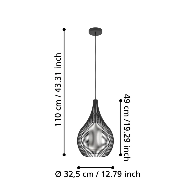 B-Ware EGLO Razoni 1 Pendelleuchte Pendellampe Leuchte Lampe Hängeleuchte Licht