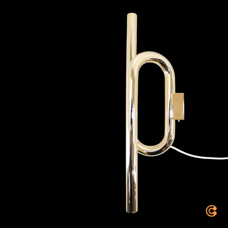B-Ware Foscarini Wandleuchte Wandlampe LED Tobia Gold Kabel Stecker Warmweiß 40 cm