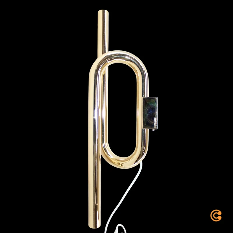 B-Ware Foscarini Wandleuchte Wandlampe LED Tobia Gold Kabel Stecker Warmweiß 40 cm