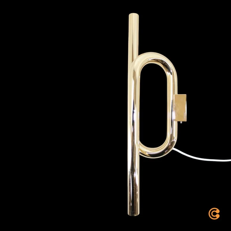 B-Ware Foscarini Wandleuchte Wandlampe LED Tobia Gold Kabel Stecker Warmweiß 40 cm