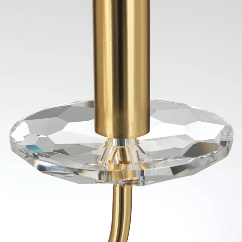 B-Ware Orion Kronleuchter Deckenleuchte Ariane Kristall Lampe goldfarben 3-flammig 50cm