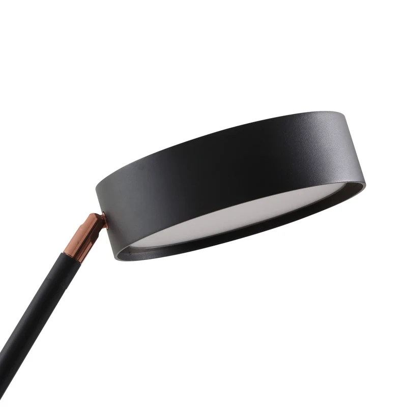 B-Ware Lucande Bogenleuchte Stehlampe LED schwarz Metall dimmbar Schalter Kabel
