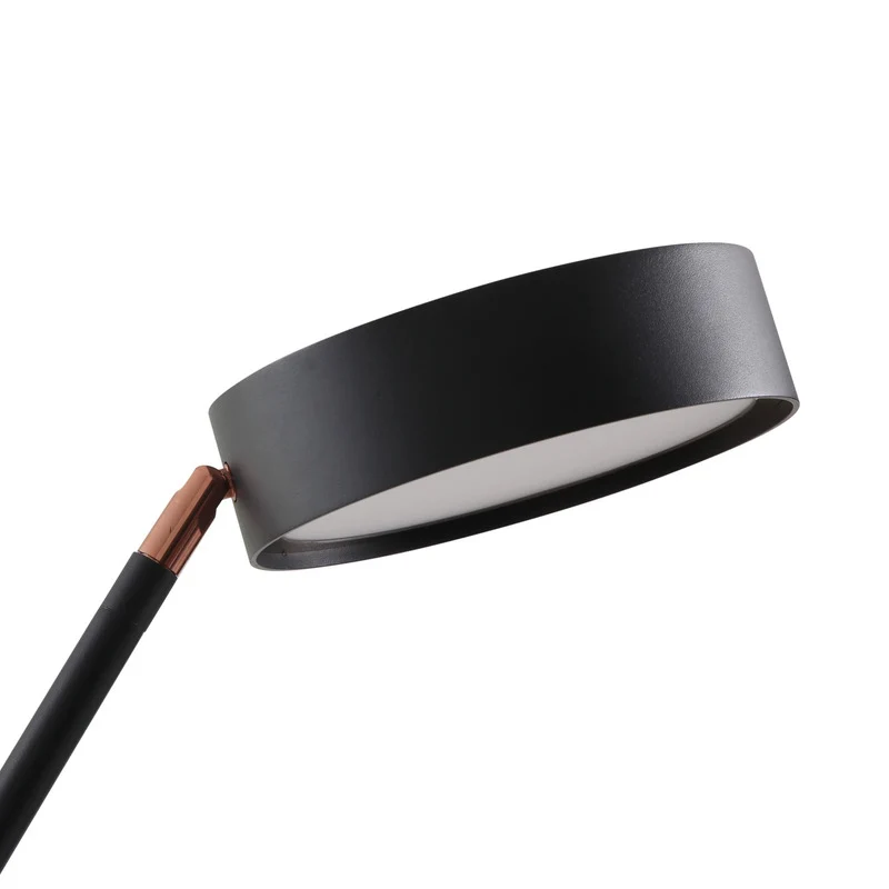 B-Ware Lucande Bogenleuchte Stehlampe LED schwarz Metall dimmbar Schalter Kabel