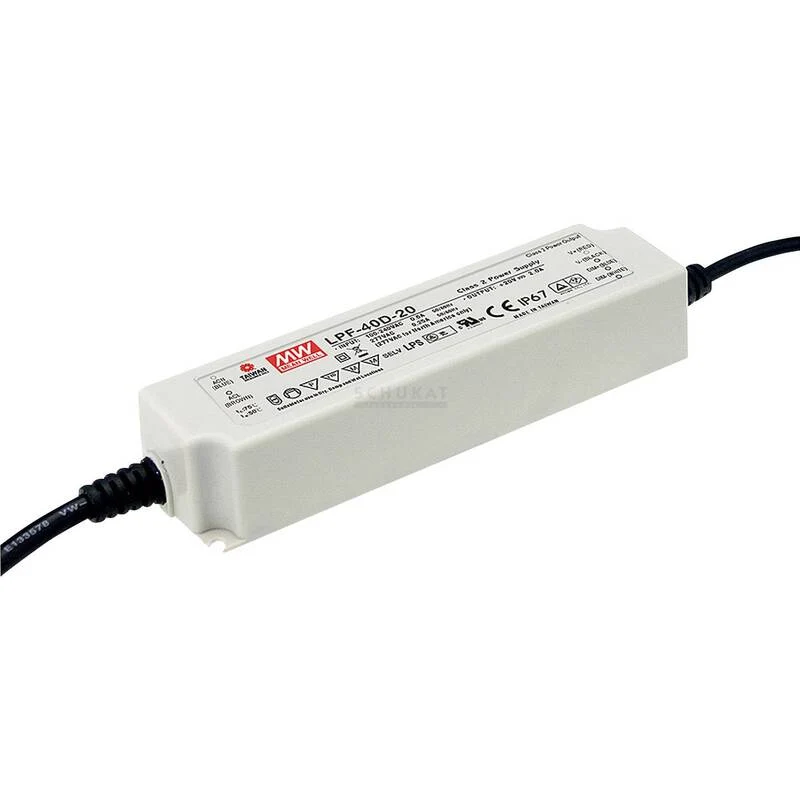 B-Ware MEAN WELL LED-Treiber Netzteil LED-Trafo Konstantspannung dimmbar 40W 1.34A 30V