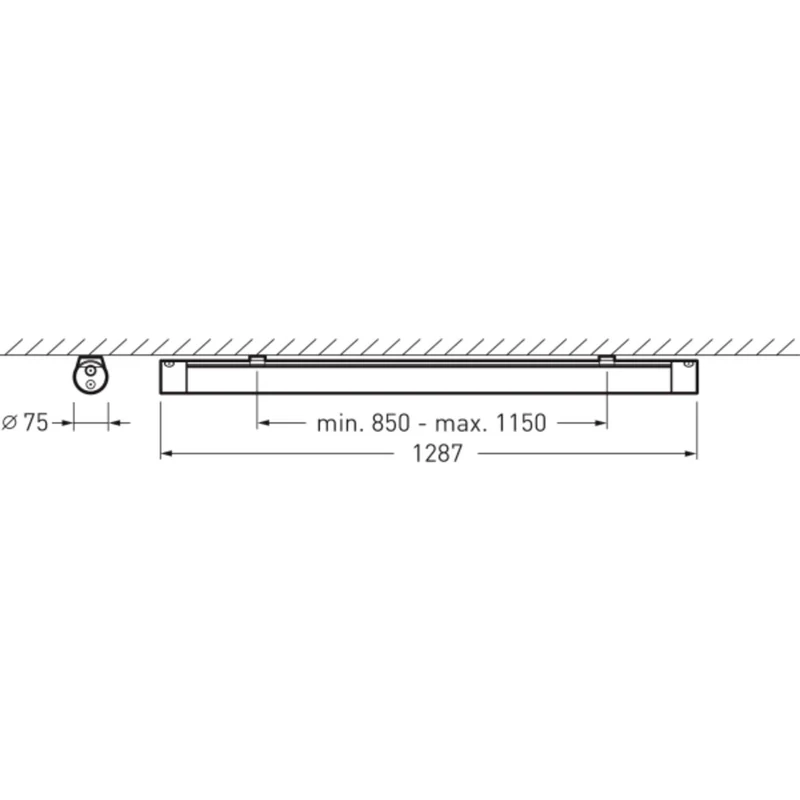 B-Ware Trilux Feuchtraumleuchte Wannenleuchte LED TugraHE Neutralweiß Grau 51W IP66