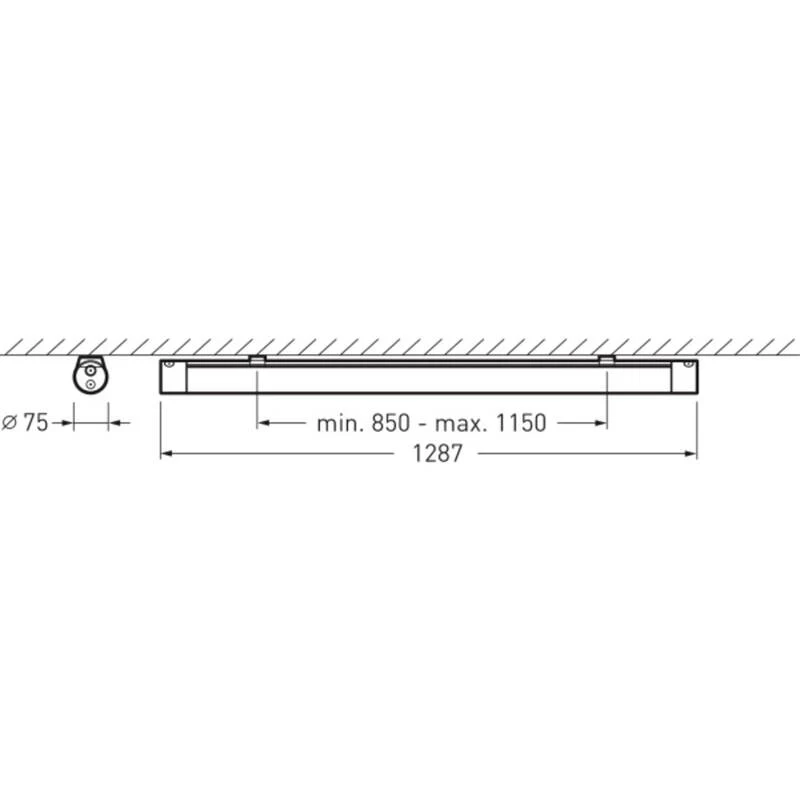 B-Ware Trilux Feuchtraumleuchte Wannenleuchte LED TugraHE Neutralweiß Grau 51W IP66