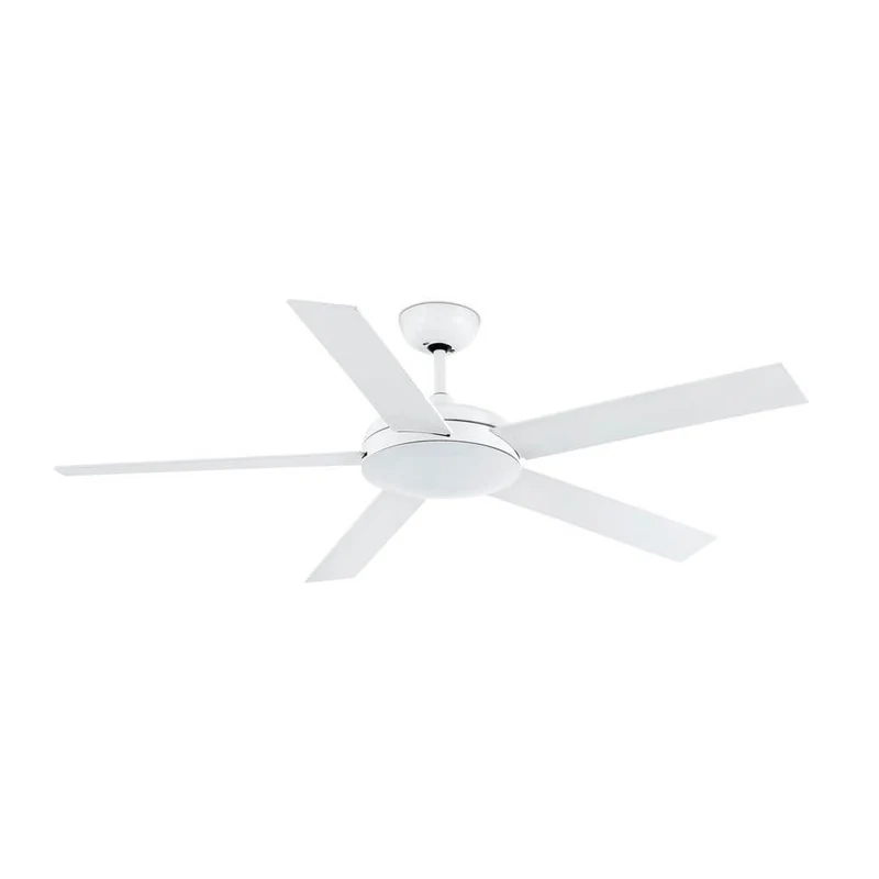 LED Deckenventilator Nova 12W 1000lm Weiß, Weiß-Ahorn